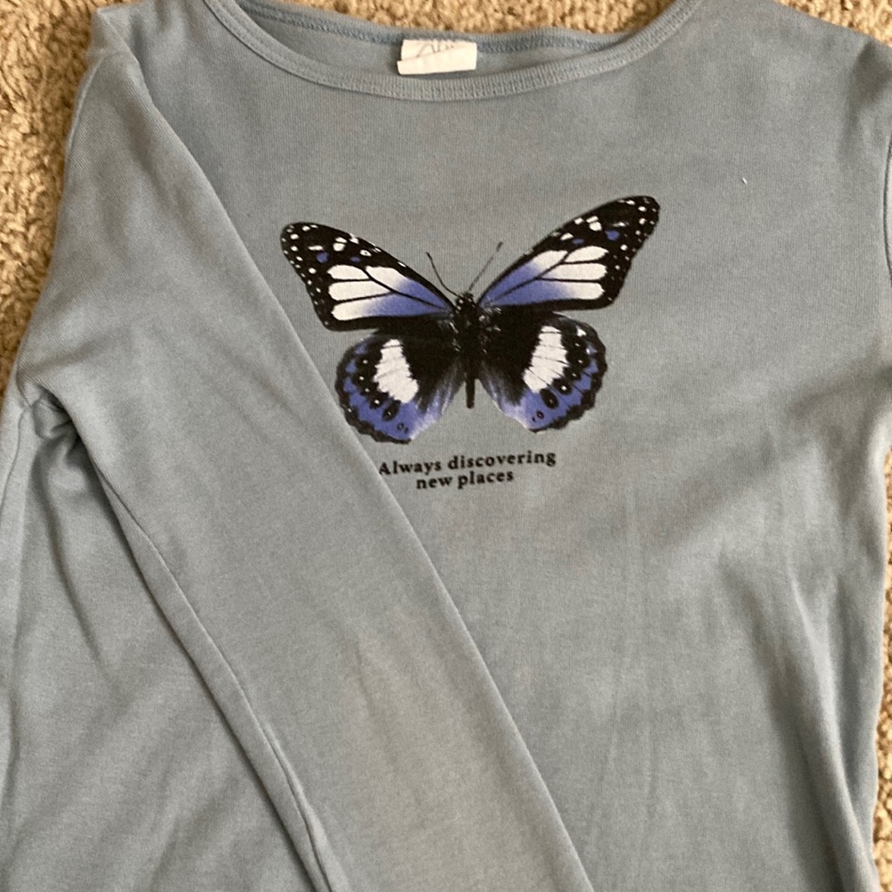 Long Sleeve Butterfly Shirt
